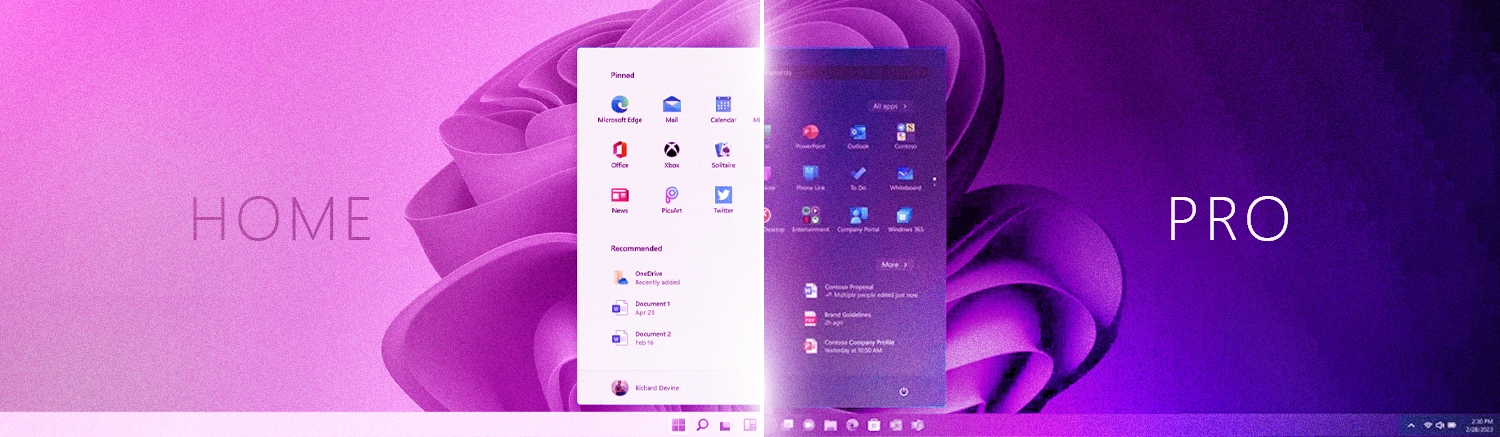 Windows 11 Home Vs Pro User Interface and User Experience