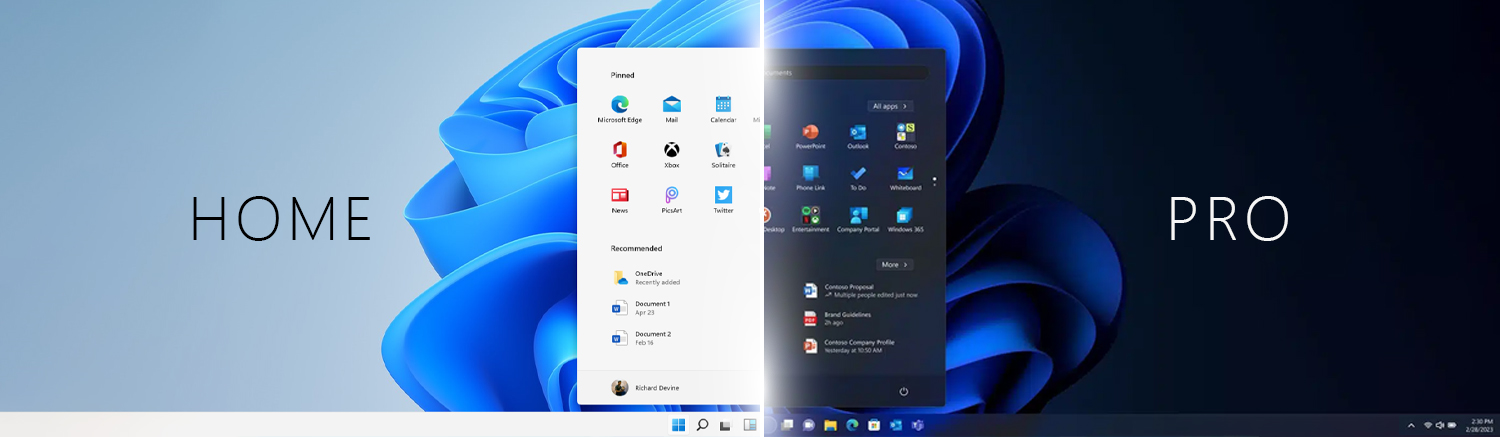 Windows 11 Home Vs Pro User Interface and User Experience